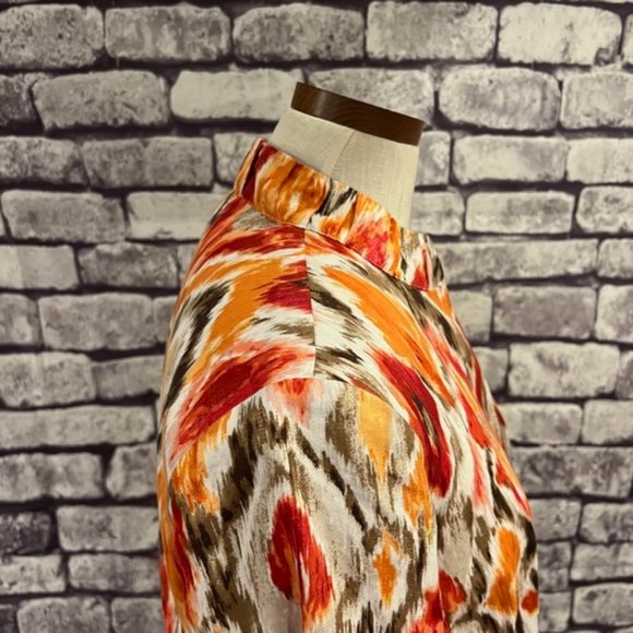 Chico's Multicolored No Close 3/4 Sleeve Jacket Size Medium - Picture 9 of 10